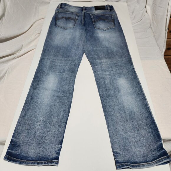 Rue21 Men’s Distressed Straight-Leg Jeans – Blue Denim | Size 32x32 - Picture 7 of 7